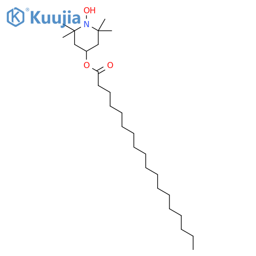 Octadecanoic acid, 1-hydroxy-2,2,6,6-tetramethyl-4-piperidinyl ester structure