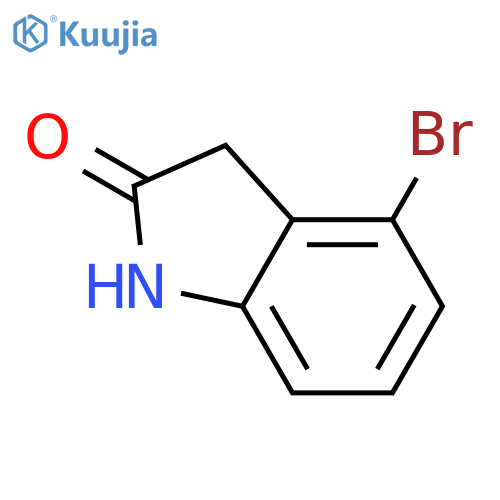 4-bromo-2,3-dihydro-1H-indol-2-one structure