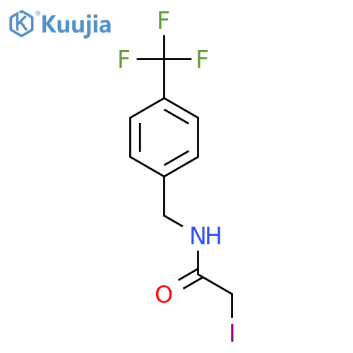 Acetamide, 2-iodo-N-[[4-(trifluoromethyl)phenyl]methyl]- structure