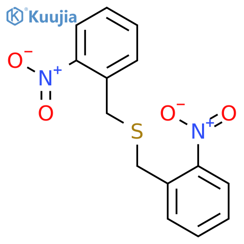 Benzene, 1,1'-[thiobis(methylene)]bis[2-nitro- structure