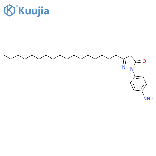 3H-Pyrazol-3-one, 2-(4-aminophenyl)-5-heptadecyl-2,4-dihydro- structure