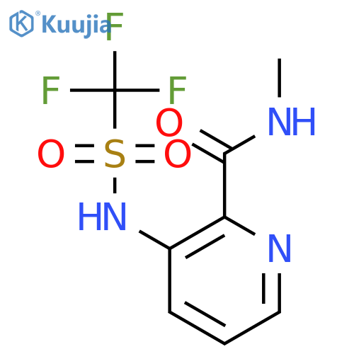 2-Pyridinecarboxamide, N-methyl-3-[[(trifluoromethyl)sulfonyl]amino]- structure