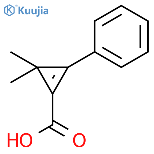 1-Cyclopropene-1-carboxylic acid, 3,3-dimethyl-2-phenyl- structure