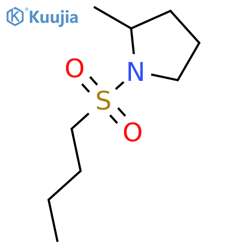 Pyrrolidine, 1-(butylsulfonyl)-2-methyl- structure