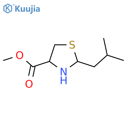methyl 2-(2-methylpropyl)-1,3-thiazolidine-4-carboxylate structure