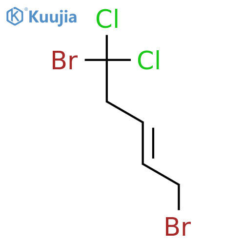 2-Pentene, 1,5-dibromo-5,5-dichloro- structure