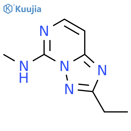 [1,2,4]Triazolo[1,5-c]pyrimidin-5-amine, 2-ethyl-N-methyl- structure