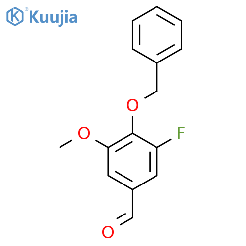 4-Benzyloxy-5-fluoro-3-methoxybenzaldehyde structure