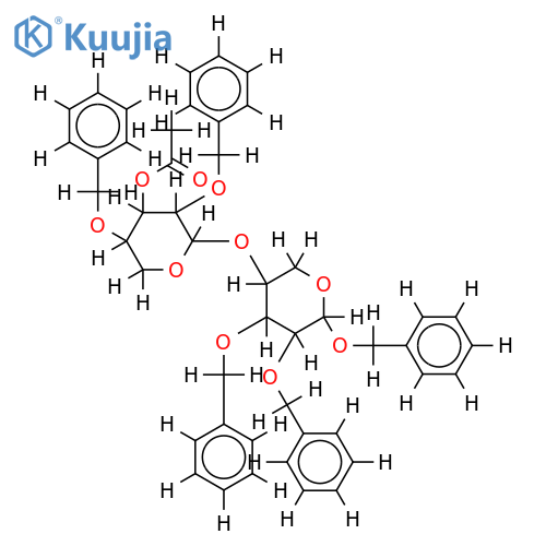 Benzyl glycoside,3'-Ac,tetrabenzyl-alpha-Pyranose-4-O-alpha-D-Xylopyranosyl-D-xylose structure