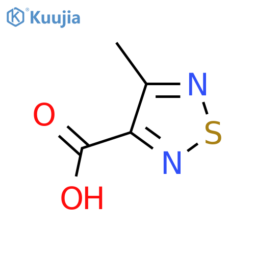 4-Methyl-1,2,5-thiadiazole-3-carboxylic acid structure