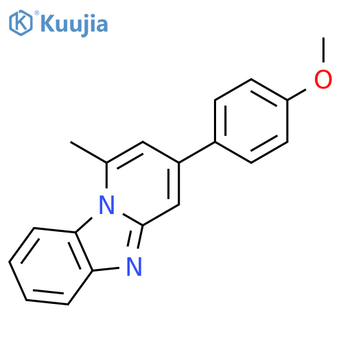 Pyrido[1,2-a]benzimidazole, 3-(4-methoxyphenyl)-1-methyl- structure