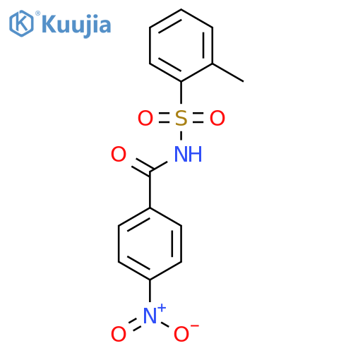 Benzamide, N-[(2-methylphenyl)sulfonyl]-4-nitro- structure