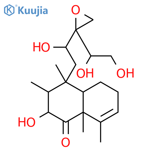 1(2H)-Naphthalenone,4-[2-[2-(1,2-dihydroxyethyl)oxiranyl]-2-hydroxyethyl]-3,4,4a,5,6,8a-hexahydro-2-hydroxy-3,4,8,8a-tetramethyl-(9CI) structure