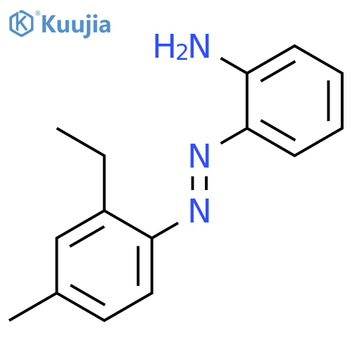 Benzenamine, 2-[(2-ethyl-4-methylphenyl)azo]- structure
