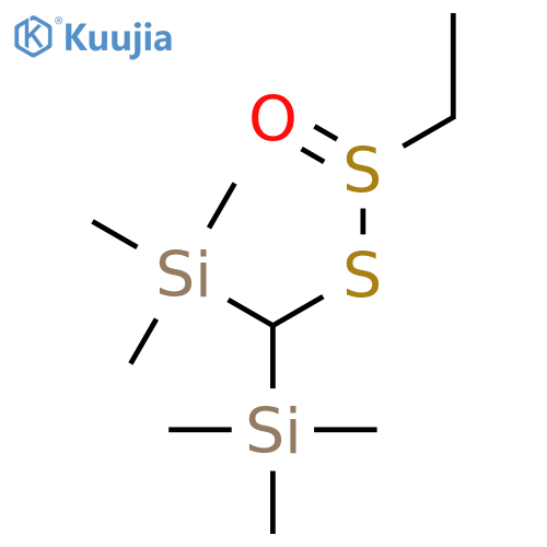 Ethanesulfinothioic acid, S-[bis(trimethylsilyl)methyl] ester structure