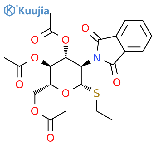 Ethyl 3,4,6-tri-O-Acetyl-2-deoxy-2-phthalimido-β-D-thioglucopyranoside structure