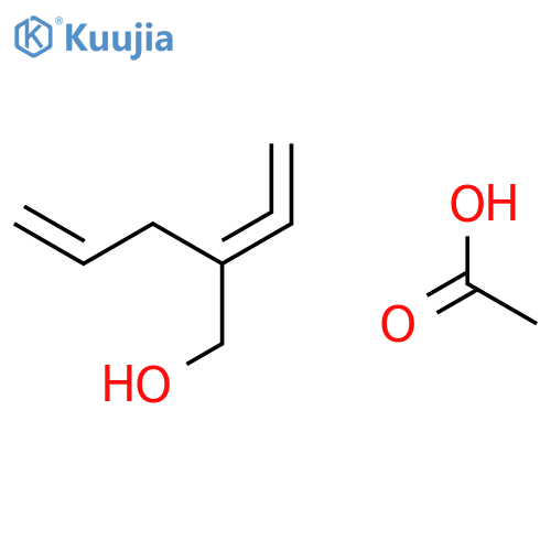 4-Penten-1-ol, 2-ethenylidene-, acetate structure