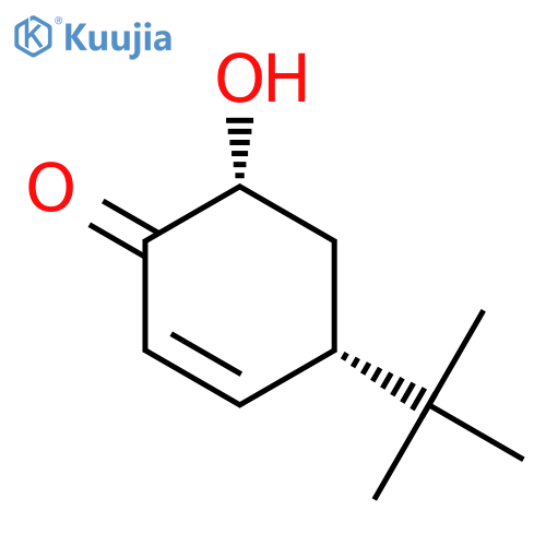 2-Cyclohexen-1-one, 4-(1,1-dimethylethyl)-6-hydroxy-, cis- structure