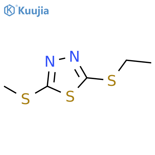 1,3,4-Thiadiazole, 2-(ethylthio)-5-(methylthio)- structure