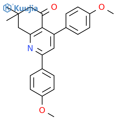 5(6H)-Quinolinone, 7,8-dihydro-2,4-bis(4-methoxyphenyl)-7,7-dimethyl- structure