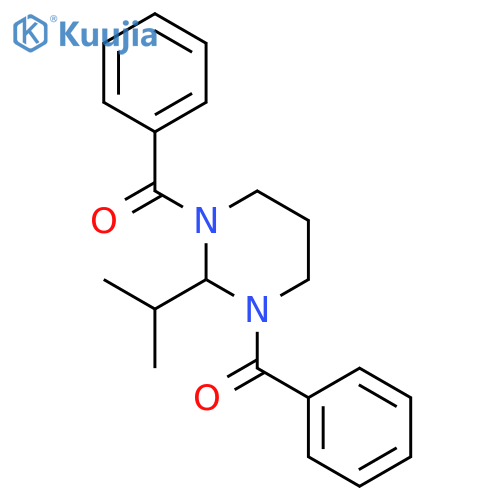 Pyrimidine, 1,3-dibenzoylhexahydro-2-(1-methylethyl)- structure
