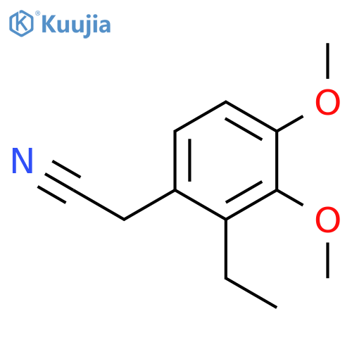 Benzeneacetonitrile, 2-ethyl-3,4-dimethoxy- structure