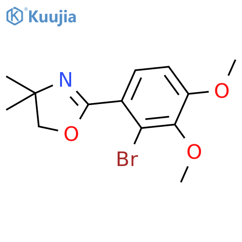 Oxazole, 2-(2-bromo-3,4-dimethoxyphenyl)-4,5-dihydro-4,4-dimethyl- structure