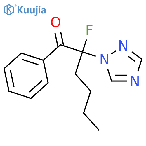 1-Hexanone, 2-fluoro-1-phenyl-2-(1H-1,2,4-triazol-1-yl)- structure