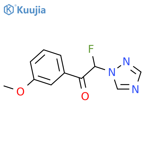 Ethanone, 2-fluoro-1-(3-methoxyphenyl)-2-(1H-1,2,4-triazol-1-yl)- structure