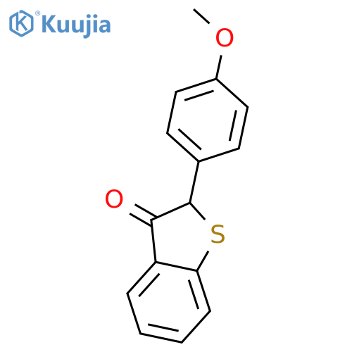 Benzo[b]thiophen-3(2H)-one, 2-(4-methoxyphenyl)- structure