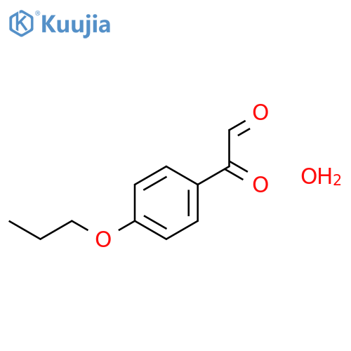 2-Oxo-2-(4-propoxyphenyl)acetaldehyde hydrate structure