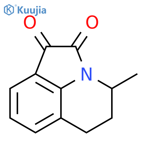 5,6-dihydro-4-methyl-4H-Pyrrolo[3,2,1-ij]quinoline-1,2-dione structure