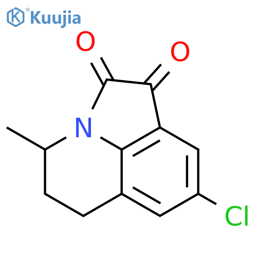 4H-Pyrrolo[3,2,1-ij]quinoline-1,2-dione, 8-chloro-5,6-dihydro-4-methyl- structure