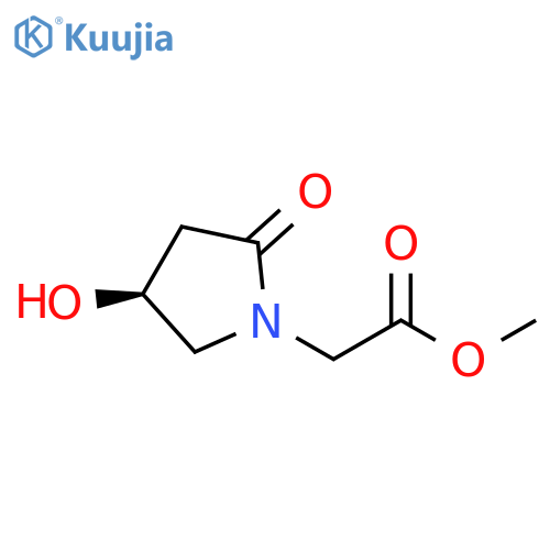 (4S)-4-hydroxy-2-oxo-1-Pyrrolidineacetic acid methyl ester structure