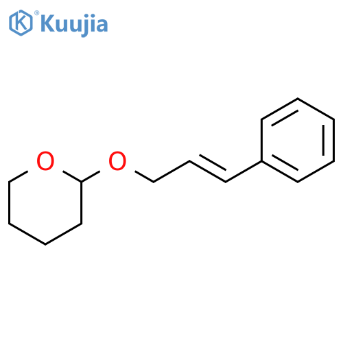 2H-Pyran, tetrahydro-2-[[(2E)-3-phenyl-2-propenyl]oxy]- structure