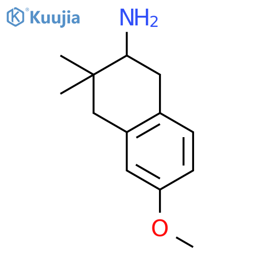 2-Naphthalenamine, 1,2,3,4-tetrahydro-6-methoxy-3,3-dimethyl- structure