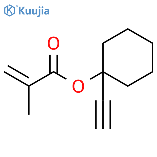 2-Propenoic acid, 2-methyl-, 1-ethynylcyclohexyl ester structure