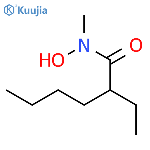 Hexanamide, 2-ethyl-N-hydroxy-N-methyl- structure