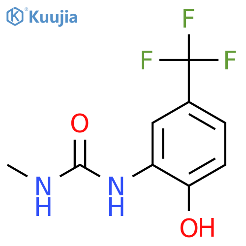 1-2-hydroxy-5-(trifluoromethyl)phenyl-3-methylurea structure