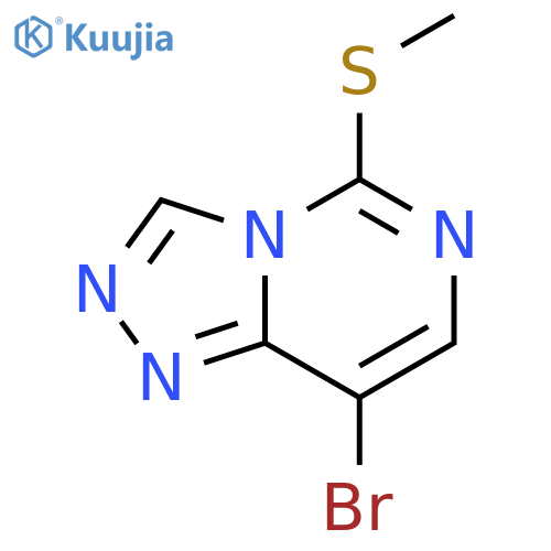 8-bromo-5-(methylsulfanyl)-[1,2,4]triazolo[4,3-c]pyrimidine structure