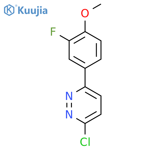 3-chloro-6-(3-fluoro-4-methoxyphenyl)pyridazine structure