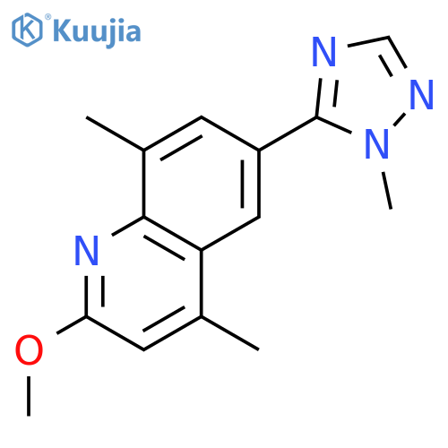Quinoline, 2-methoxy-4,8-dimethyl-6-(1-methyl-1H-1,2,4-triazol-5-yl)- structure