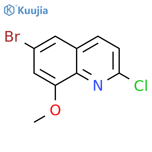 6-Bromo-2-chloro-8-methoxyquinoline structure