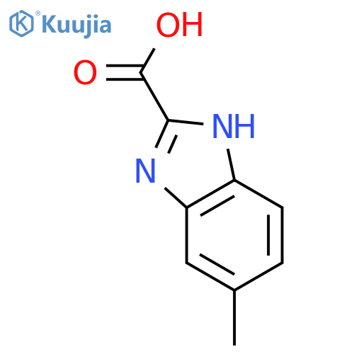 5-methyl-1H-1,3-benzodiazole-2-carboxylic acid structure