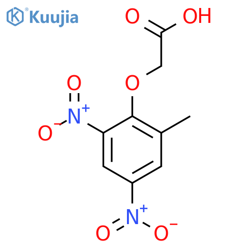 (2-Methyl-4,6-dinitrophenoxy)acetic acid structure