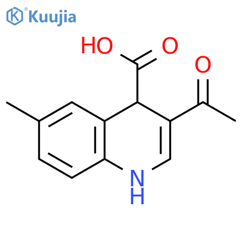 4-Quinolinecarboxylic acid, 3-acetyl-1,4-dihydro-6-methyl- structure