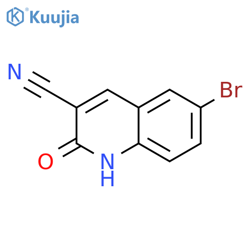 6-Bromo-2-oxo-1,2-dihydro-3-quinolinecarbonitrile structure