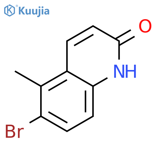 2(1H)-Quinolinone, 6-bromo-5-methyl- structure