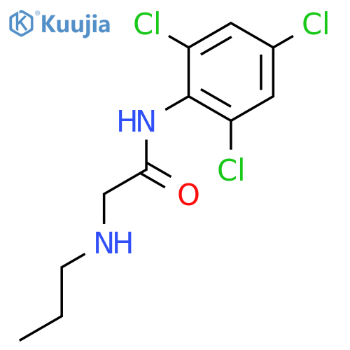 Acetamide, 2-(propylamino)-N-(2,4,6-trichlorophenyl)- structure