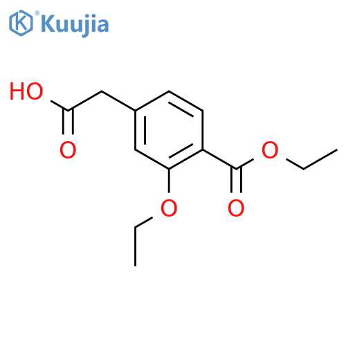 2-[3-ethoxy-4-(ethoxycarbonyl)phenyl]acetic acid structure